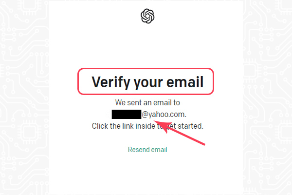 تأیید حساب و ایمیل در چت جی پی تی